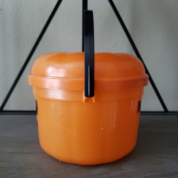 Vintage Halloween Pumpkin Candy Pail Bucket Trick or Treat McDonald's 1986 - Picture 2 of 7